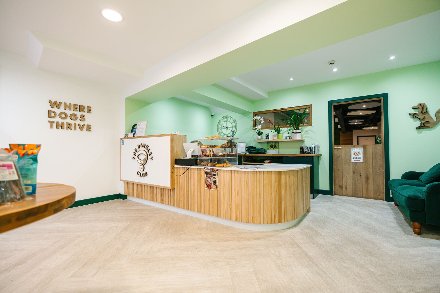 The Barkley Club reception and retail area, Jersey