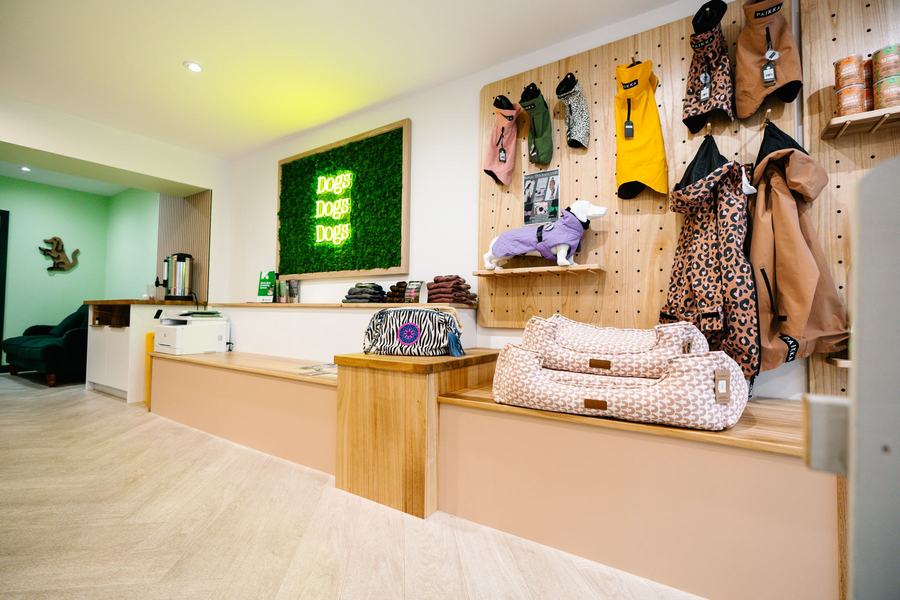 The Barkley Club retail floor, wide view