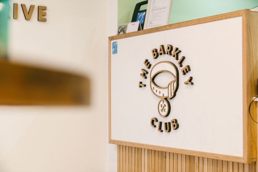 The Barkley Club signage detail