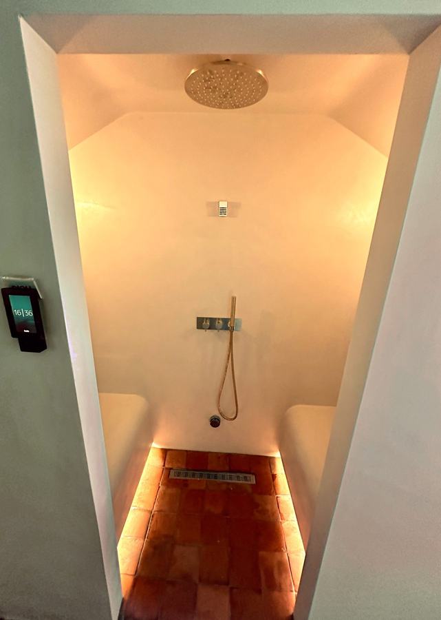 Hamptonne House finished steam room